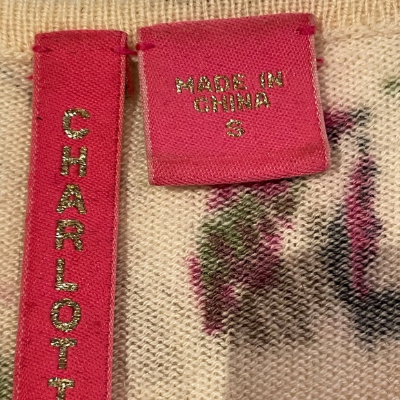 Charlotte floral one button cardigan sweater for women in size S. - Picture 5 of 8